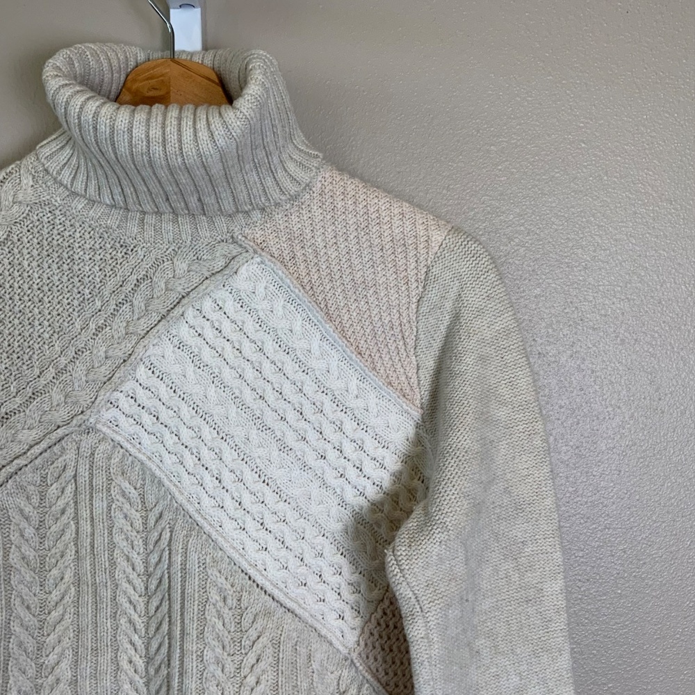 Gap Patchwork Turtleneck Sweater - image 6